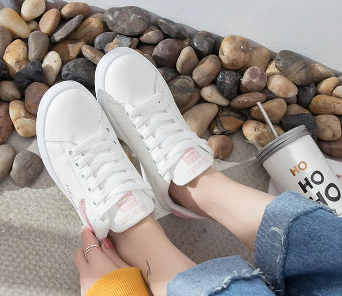 SH237 - Casual Embroidered Leaves Shoes